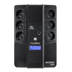COOLBOX SAI SCUDO3 800VA/480W CON PANTALLA LCD