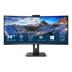 Monitor led 34 pulgadas philips p line 346p1crh - 00 curvo - va - dp -