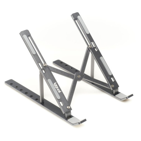 iggual Soporte elevador plegable portátil 17 gris