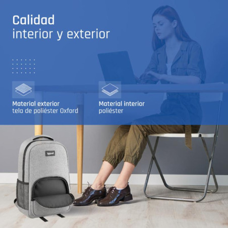 iggual Mochila portátil 15.6-17 Everyday Use gris