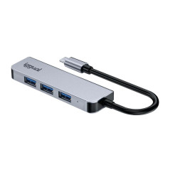 iggual Hub USB 3.0 tipo C x 4 puertos USB-A 3.0