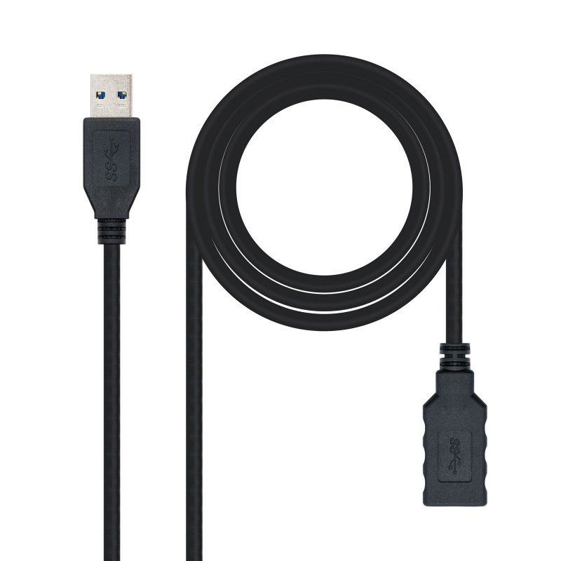 Nanocable Cable USB 3.0 Tipo A/M-A/H Negro 1.0 m Nanocable Cable USB 3.0 Tipo A/M-A/H Negro 1.0 m