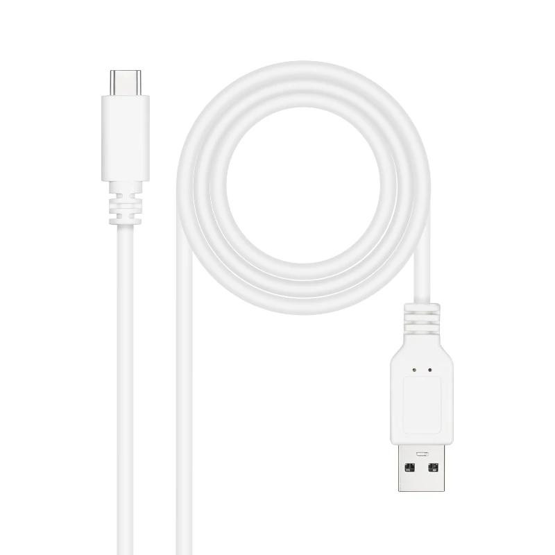 Nanocable Cable USB 2.0 3A USB-C-M/M 2M Blanco Nanocable Cable USB 2.0 3A USB-C-M/M 2M Blanco