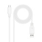 Nanocable Cable USB 2.0 3A USB-C-M/M 2M Blanco Nanocable Cable USB 2.0 3A USB-C-M/M 2M Blanco