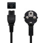 Nanocable Cable Alim. trébol, CEE7 -M-C5-H, 2 m Nanocable Cable Alim. trébol, CEE7 -M-C5-H, 2 m