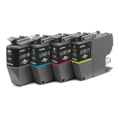 Pack cartuchos tinta brother lc421val negro cian magenta amarillo 200 