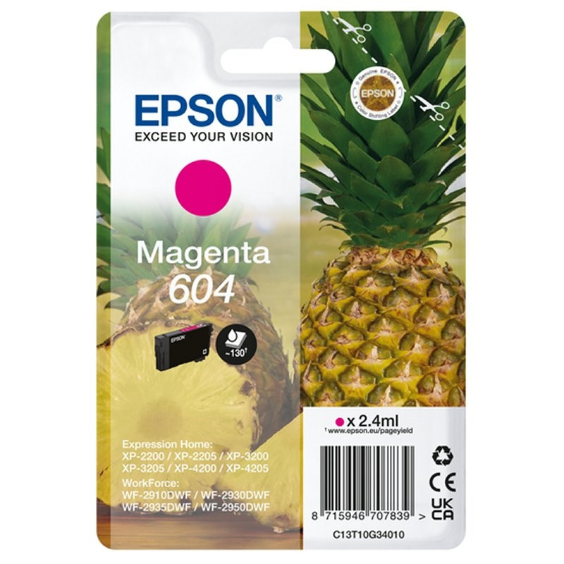 Epson Cartucho 604 Magenta Epson Cartucho 604 Magenta
