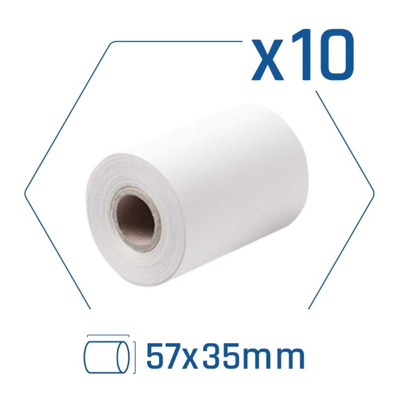 iggual Pack 10 rollos papel térmico datáfono 57x35 iggual Pack 10 rollos papel térmico datáfono 57x35
