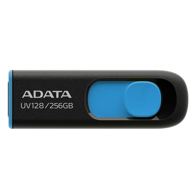 ADATA Lapiz Usb UV128 256GB USB 3.2 Negro/Azul ADATA Lapiz Usb UV128 256GB USB 3.2 Negro/Azul