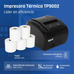 iggual Impresora Térmica TP8002 USB+RS232+Ethernet