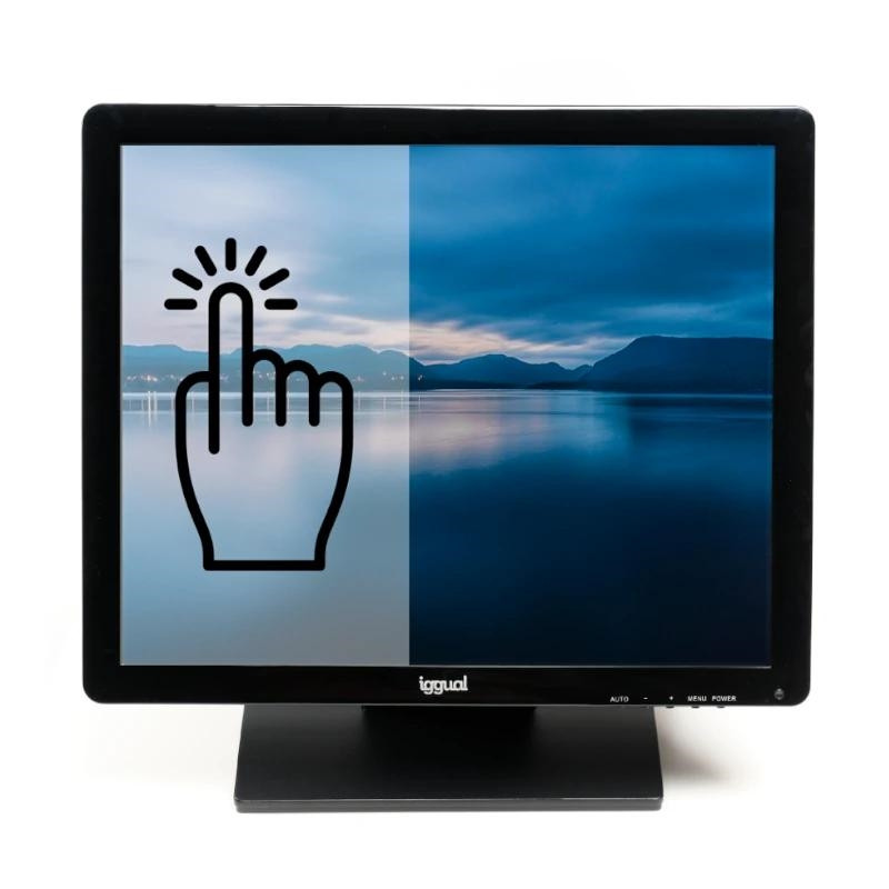 iggual Monitor táctil resistivo 19 USB VGA HDMI