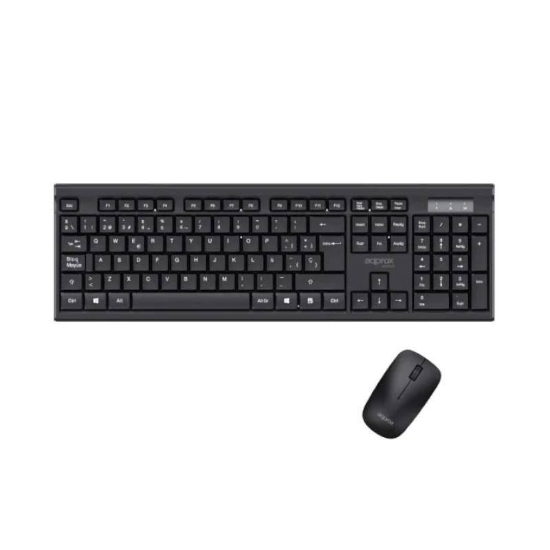 APPROX Teclado+raton inal. MX410 Negro
