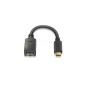CABLE USB 3.1 GEN1 5Gbps 3A TIPO USB-C/M-A/F 15 CM NEGRO NANOCABLE