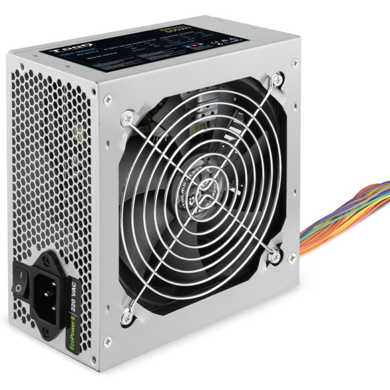 TooQ TQEP-500SSE unidad de fuente de alimentación 500 W 24-pin ATX ATX Plata