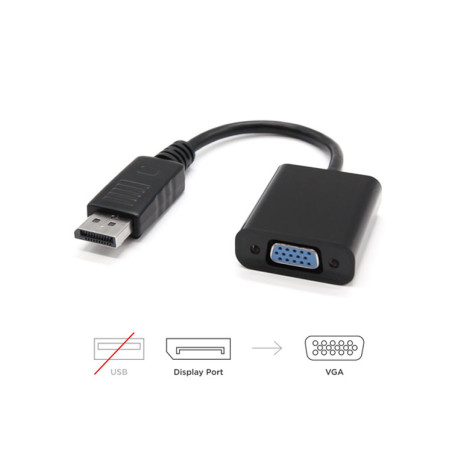 CONVERSOR DISPLAYPORT A SVGA/H NEGRO NANOCABLE