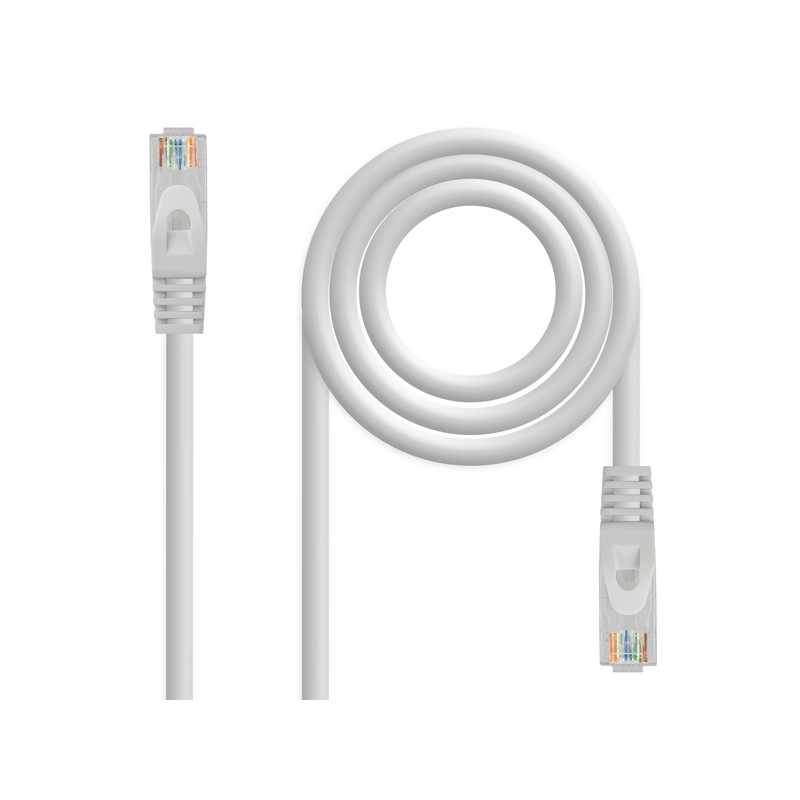 CABLE DE RED LATIGUILLO RJ45 UTP CAT6A AWG24 1 M NANOCABLE