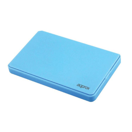 CAJA EXTERNA USB 2.5 SATA SCREWLESS AZUL CLARO APPROX