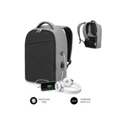 MOCHILA SECURE V2 AP ANTIROBO 16 GRIS SUBBLIM