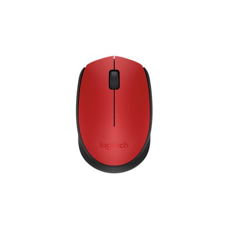 Mouse raton logitech m171 optico wireless inalambrico rojo