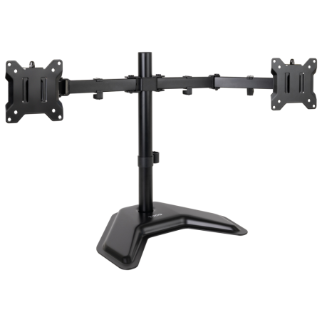 TooQ Soporte de Mesa, Giratorio e Inclinable, para 2 Pantallas de 17”-