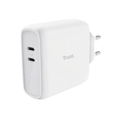 CARGADOR PARED/VIAJE 2xUSB-C 65W MAXO BLANCO TRUST