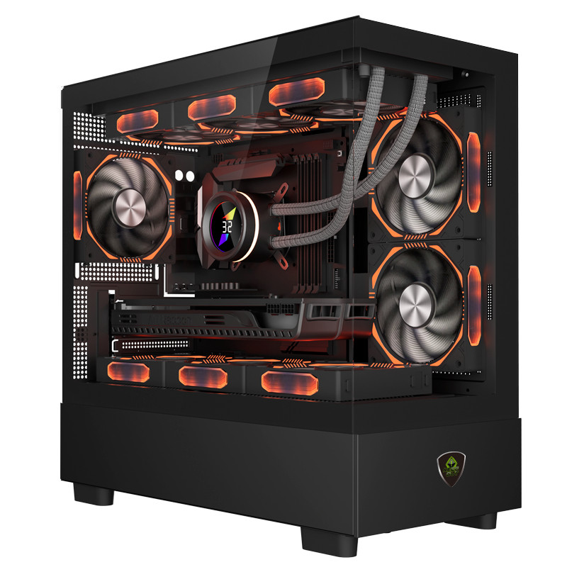 CAJA MICROATX XC-301 GLASS ARGB KEEPOUT
