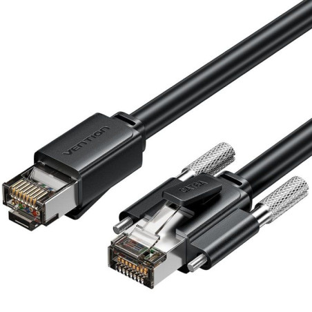 CABLE DE RED LATIGUILLO RJ45 CAT.6 SFTP AWG26 3 M NEGRO VENTION