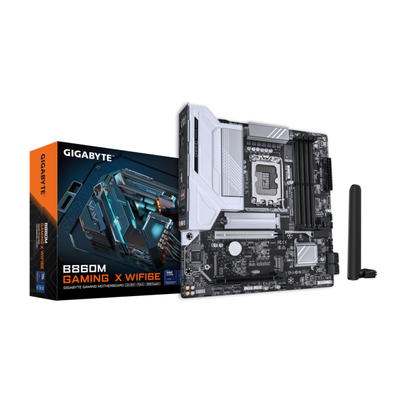 GIGABYTE B860M GAMING X WIFI6E Placa base - CPUs Intel Core Ultra, VRM de 8+1+2+2 fases, hasta 9200MHz DDR5, 1xPCIe 5.0 + 1xPCIe