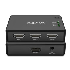 HDMI SWITCH 3 PUERTOS 4K + CONTROL REMOTO APPROX