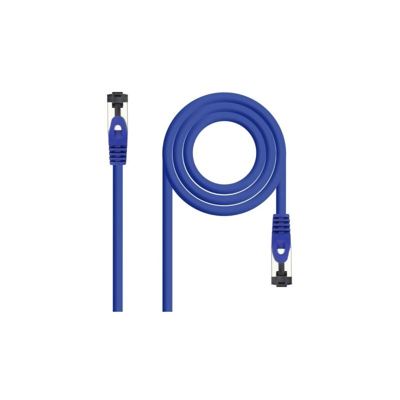 CABLE DE RED LATIGUILLO SSTP CAT8.1 AWG26 0.25 M AZUL NANOCABLE