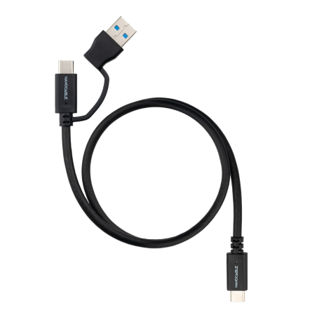 CABLE USB-C+USB-A/M - USB-C/M 3 M NANOCABLE