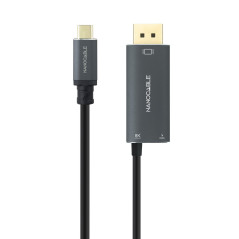 CABLE USB-C/M A DISPLAYPORT/M 8K + USB-C/H 1.8 M NANOCABLE