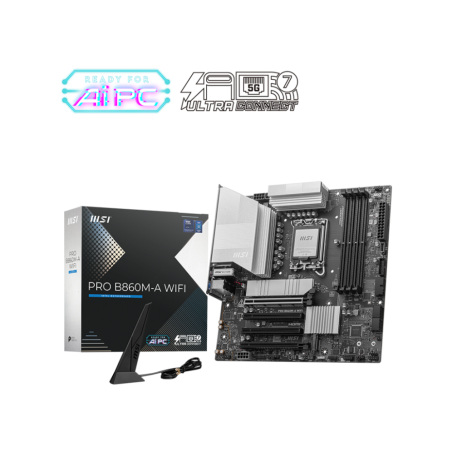 MSI PRO B860M-A WIFI placa base Intel B860 LGA 1851 (Socket V1) micro 