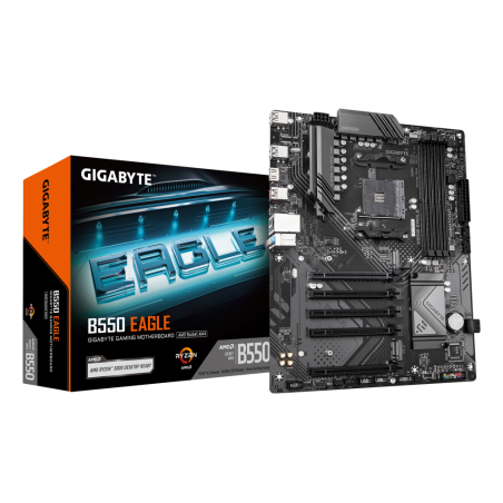 GIGABYTE B550 EAGLE Placa base - Procesadores AMD Ryzen serie 5000 G, 