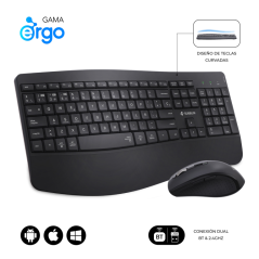 SUBBLIM SUBKBC-DCOPW2 teclado Ratón incluido Hogar / Oficina RF Wirele