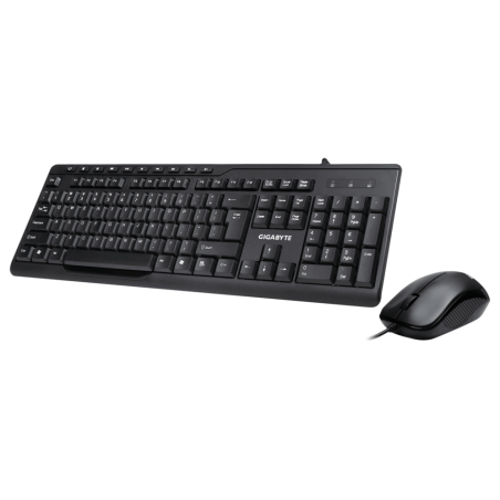 GIGABYTE KM6300 teclado Ratón incluido Hogar USB QWERTY Español Negro
