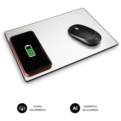 SUBBLIM Alfombrilla con cargador Inalámbrico Mousepad Wireless Charger
