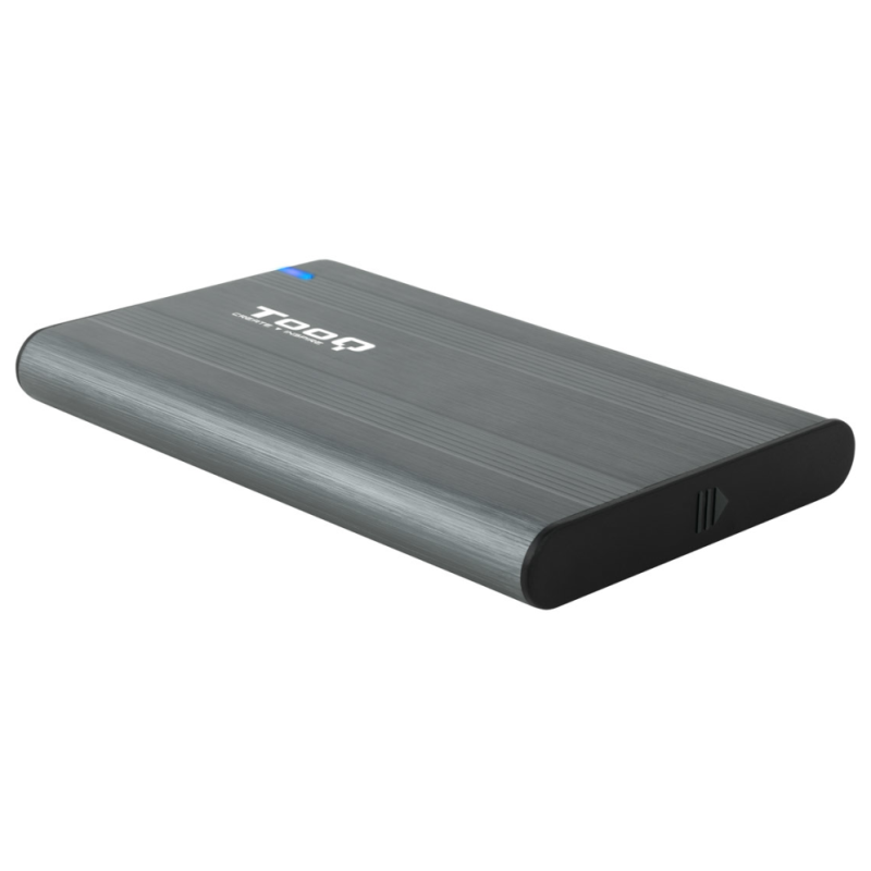 TooQ Caja Externa para Discos de 2,5” HDD/SSD, Gris