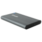 TooQ Caja Externa para Discos de 2,5” HDD/SSD, Gris