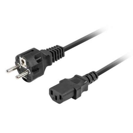 Lanberg CA-C13C-14CC-0018-BK cable de transmisión Negro 1,8 m C13 acop