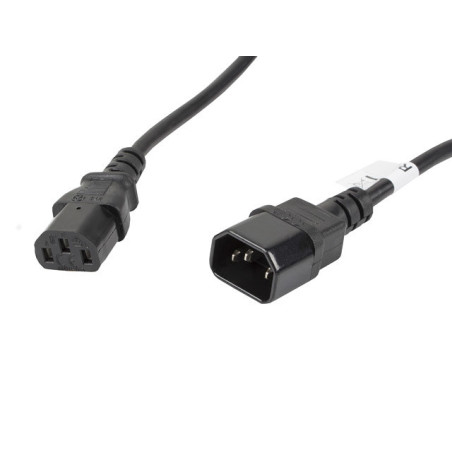 Cable alargador lanberg alimentacion cpu iec320 c13 h - iec320 c14 m v