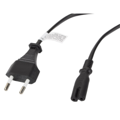 Lanberg CA-C7CA-10CC-0030-BK cable de transmisión Negro 3 m C7 acoplad