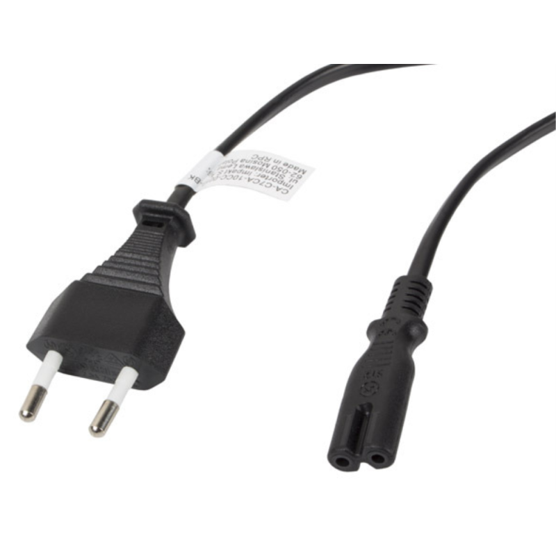 Lanberg CA-C7CA-10CC-0030-BK cable de transmisión Negro 3 m C7 acoplador CEE7/16