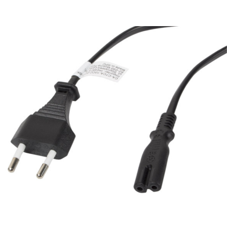 Lanberg CA-C7CA-10CC-0030-BK cable de transmisión Negro 3 m C7 acoplad
