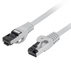 Cable red lanberg latiguillo cat.8.1 s - ftp lszh cu 0.25m gris fluke 