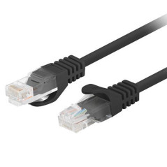 Cable red lanberg latiguillo cat.6 u - utp 7.5m negro fluke passed