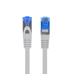 Cable red lanberg latiguillo cat.6a s - ftp lszh cca 0.5m gris fluke p