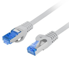 Cable red lanberg latiguillo cat.6a s - ftp lszh cca 0.25m gris fluke 