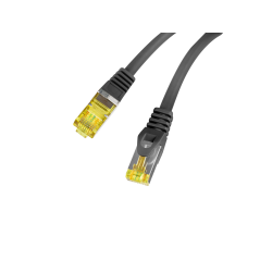 Lanberg PCF6A-10CU-0025-BK cable de red Negro 0,25 m Cat6a S/FTP (S-ST