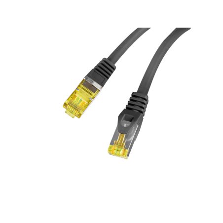 Lanberg PCF6A-10CU-0050-BK cable de red Negro 0,5 m Cat6a S/FTP (S-STP